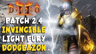 Patch 2.4 Invincible Lighting Fury Dodgeazon Build for Diablo 2 Ressurected / D2R