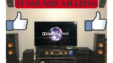 Klipsch Reference Premiere ATMOS wall mounted?! Sounds great!