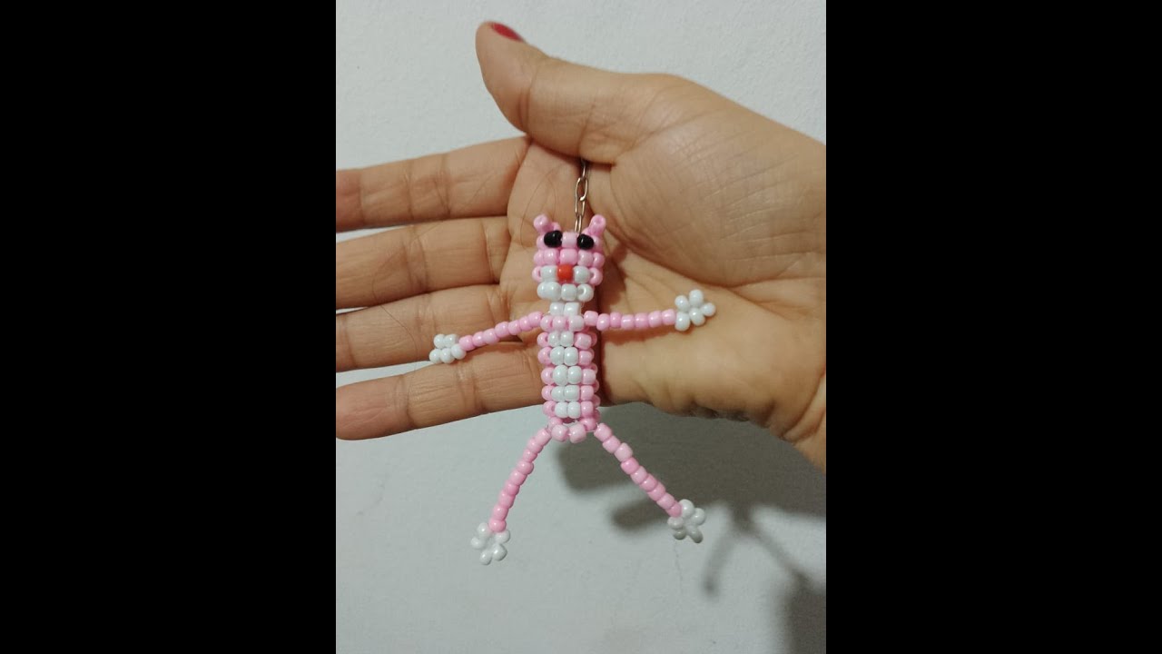 Pantera cor-de-rosa (Pink panther bead pattern)
