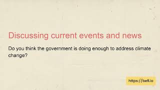 Real English dialogue | Do you think the government is doing enough to address climate change?