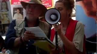Javier Sicilia,Peace Caravan recites Bob Dylan's