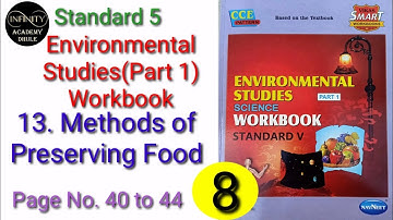 13 Methods of Preserving Food answer standard 5th EVS ch 12 Environmental Studies part 1 workbook