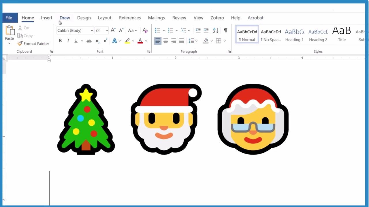 Как вставить рождественскую елку в документ Microsoft Word