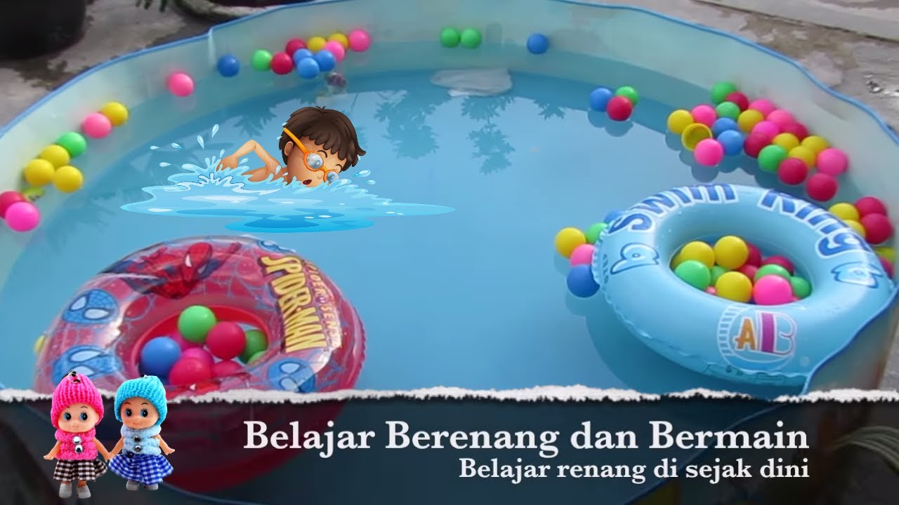 Balita Berenang Di Kolam Renang Mainan Anak Swimming Pool Kids