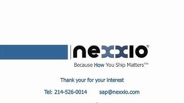 SAP Shipping Solutions from Nexxio