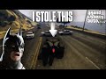 So i decided to steal the batmobile in gta 5 and this is what happened
