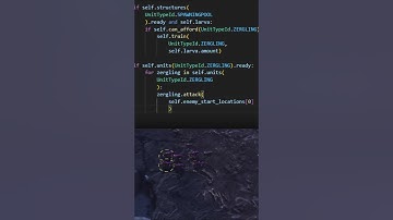Coding a Python Zerg Rush AI in less than 100 secs