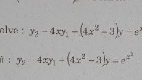 second order linear diff equation with variable coefficient # reduced to normal form # Diff Equation