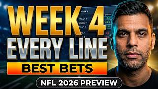 NFL Week 4 Early Lines 2026 🏈 Spreads, Odds & Predictions!