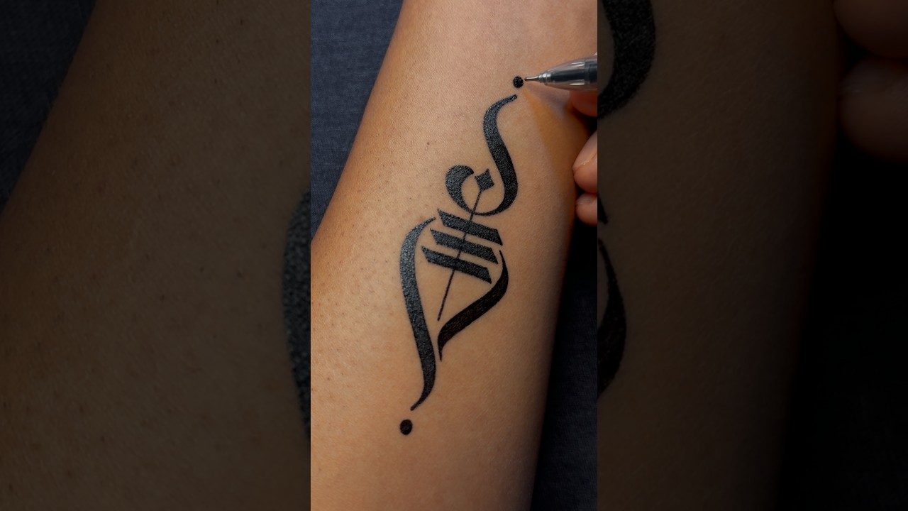 Hinduism Sacred Symbol Temporary Tattoo idea ..... 