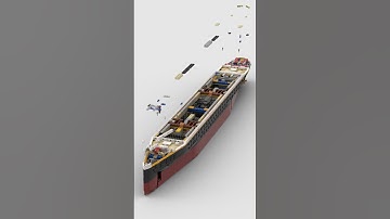 Lego Titanic ⚓ Satisfying Building Animation #shorts #speedbuild