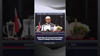 Salah Satu ciri Orang Syi'ah ketika shalat di Masjid - Ustadz Salim shaleh Al-Muhdhor, Lc., MA