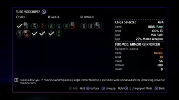 Fuse Modchips System Explained - How & What to Use to Get Best Mods & Better Gear - Gotham Knights