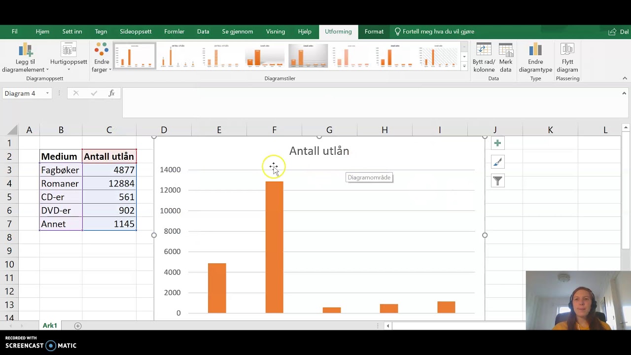 Stolpediagram: Stolpediagram i Excel