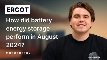ERCOT: How did battery energy storage perform in August 2024?