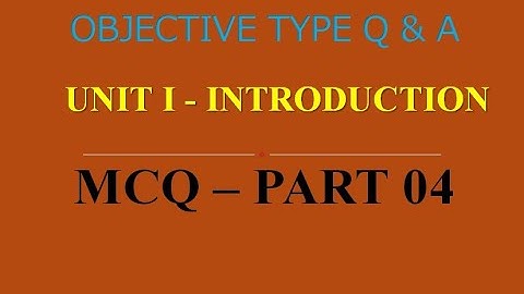 MCQ ON FINITE ELEMENT ANALYSIS | UNIT I | INTRODUCTION | PART 04 | 20 Q & A | ASHWIN PRABHU G