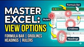 How to Show or Hide Formula Bar, Rulers &amp; Headings in Excel – Easy Step-by-Step Guide