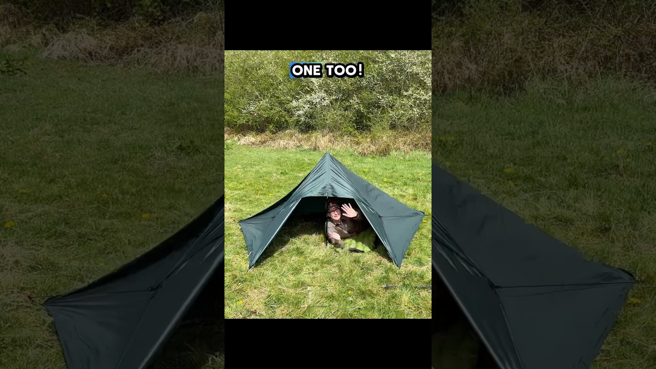 5 tarp shelters in 30 seconds! #tent #wildcamping #stealthcamping
