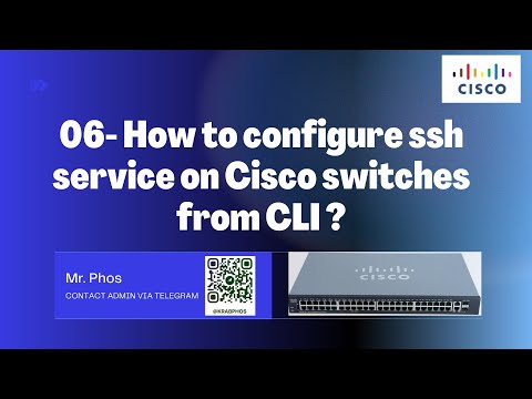 06- Configure SSH Remote to Cisco Switch