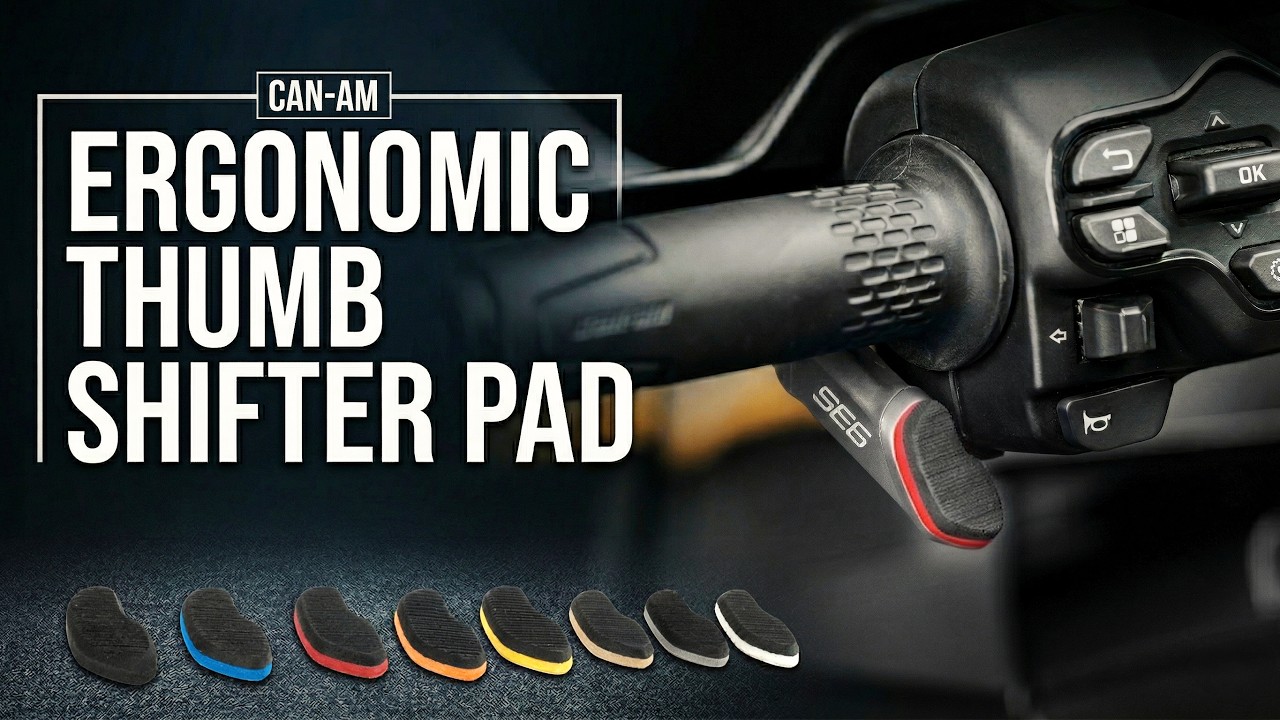 Foamskinz Peel & Stick Ergonomic Thumb Shifter Pad for Can-Am