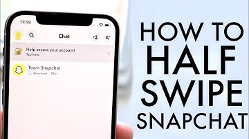 How To Half Swipe On Snapchat! (2021)