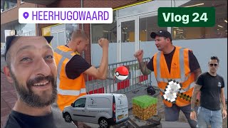 Vlog 24 Stratenmakers trappen kruising er in ! Food review met Krisi in gemeente onderhoud 💪💪