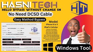 HASNIT3CH POWER RAMDISK No Need Change SN No Need DCSD iPhone 6s to X