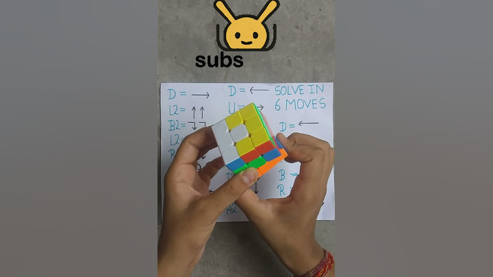 6 MOVES RUBIK'S CUBE SOLVE NEW MAGIC TRICK LIKE AND SUBSCRIBE