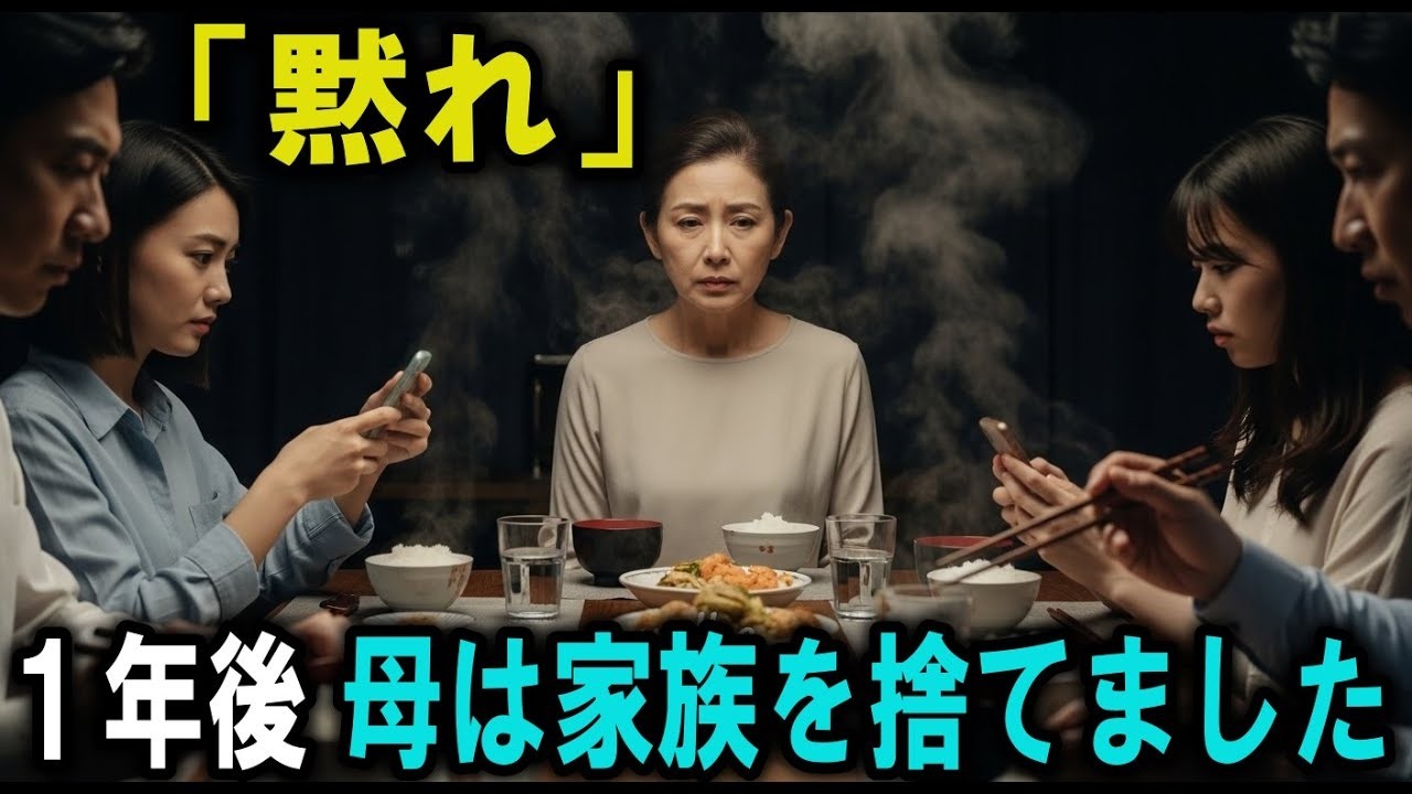 「黙れ」と言われた日、母は本当に黙った──1年後、家族は音を立てて壊れた