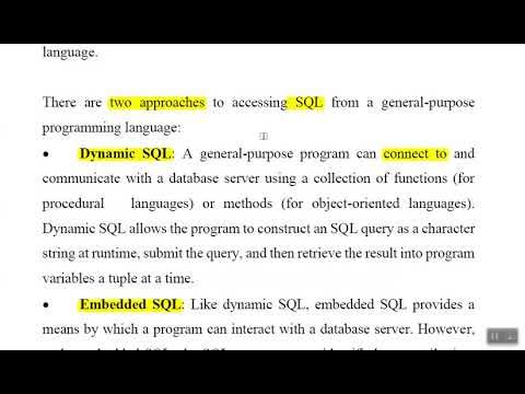 Accessing SQL from Programming Language - YouTube