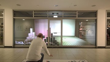 interactive shop window Beaming Arts Berlin