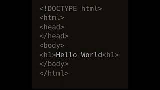 how to print hello world in html