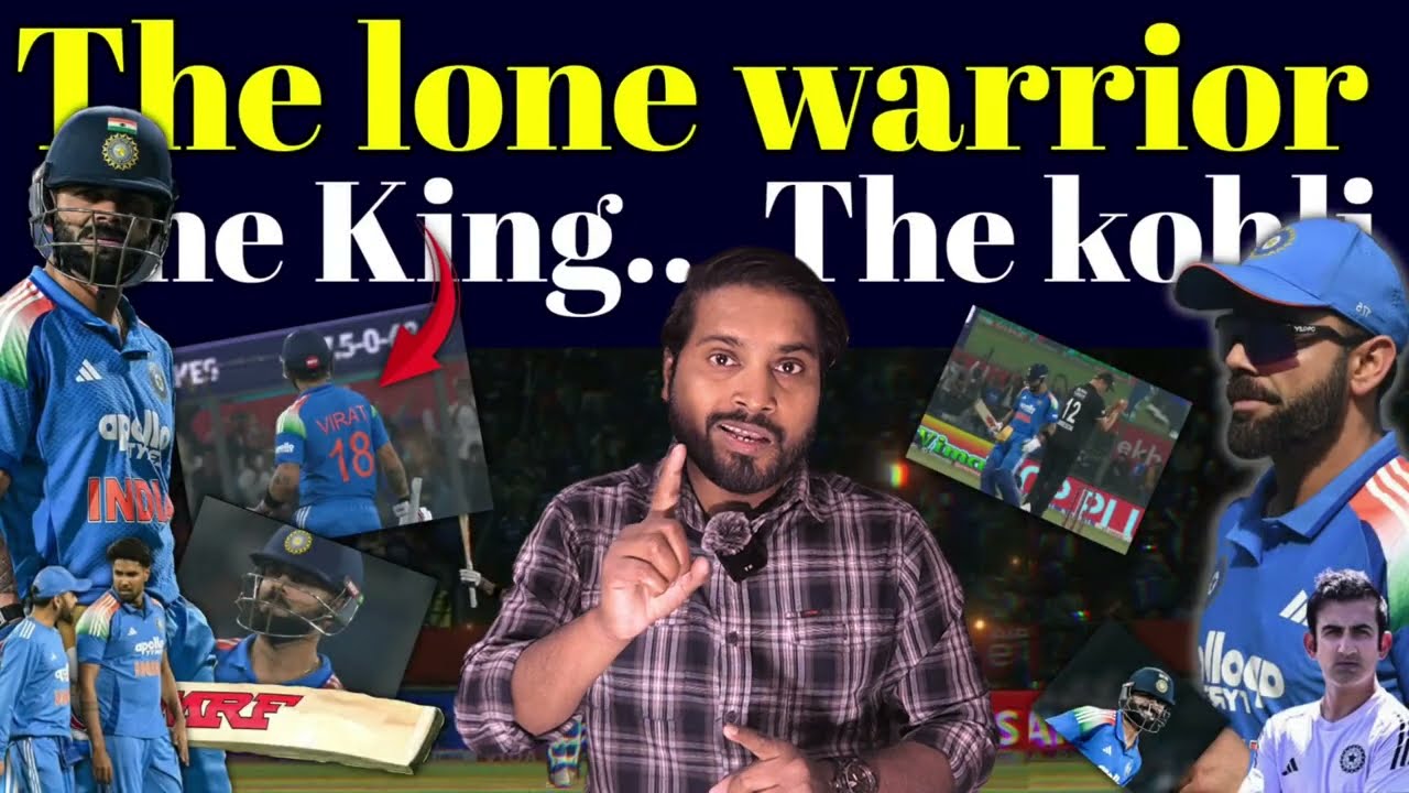 The lone warrior Virat Kohli //Newzealand dominated india // India vs newzealand ODI series