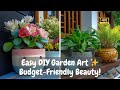 🌿 Easy DIY Garden Art | Beautiful Outdoor Decor on a Budget for Any Space 🌸