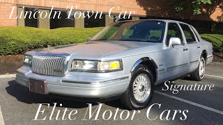 1997 Lincoln Town Car Signature. For Sale By Elite Motor Cars Of Peabody Ma. Sold