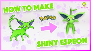 How to make Shiny Espeon Pokemon figure with clay *EASY TUTORIAL* How to make Shiny Espeon Pokemon figure with clay *EASY TUTORIAL*