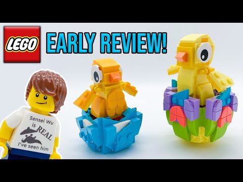YouTube thumbnail: Exclusive LEGO Easter Promo Set EARLY Review! | 40527 (GWP)