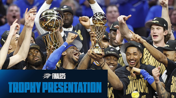OKC Thunder Crowned 2025 NBA Champions 🏆 | Full Trophy Presentation