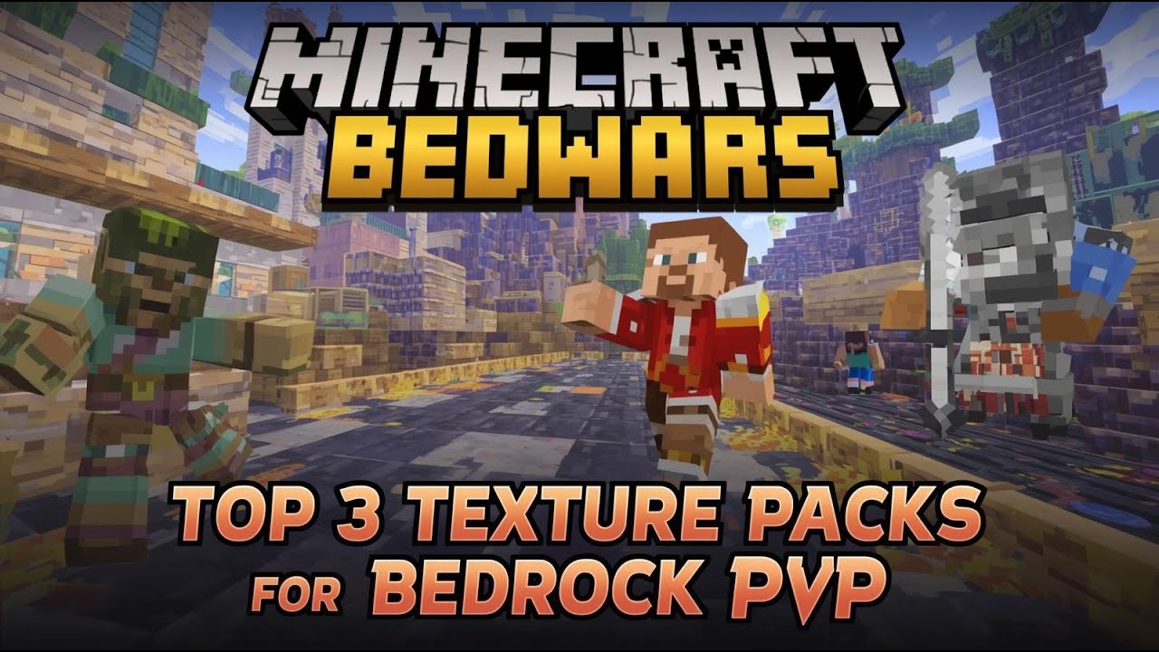 The best MCPE Bedrock PvP Texture Pack Folder (1.21 +) - YouTube
