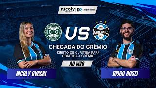CHEGADA DO GRÊMIO AO VIVO! DIRETO DE CURITIBA