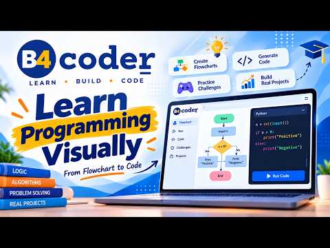 Learn Programming by Thinking First: Flowchart to Real Code | B4Coder