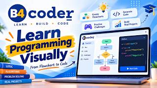 Learn Programming by Thinking First: Flowchart to Real Code | B4Coder