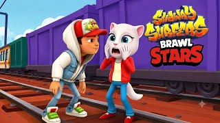 🎮 SUBWAY SURFERS BRAWL STARS SHOWDOWN vs TALKING TOM HERO DASH - Which Runner is BETTER? ⚔️🐱 screenshot 2