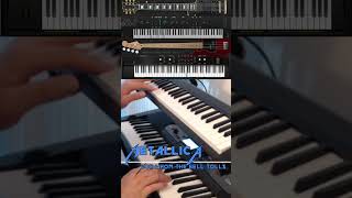 Metallica for whom the bell tolls Dual keyboard bass and guitar cover