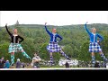 Highland fling scottish highland dance competition during 2022 kenmore highland games in scotland