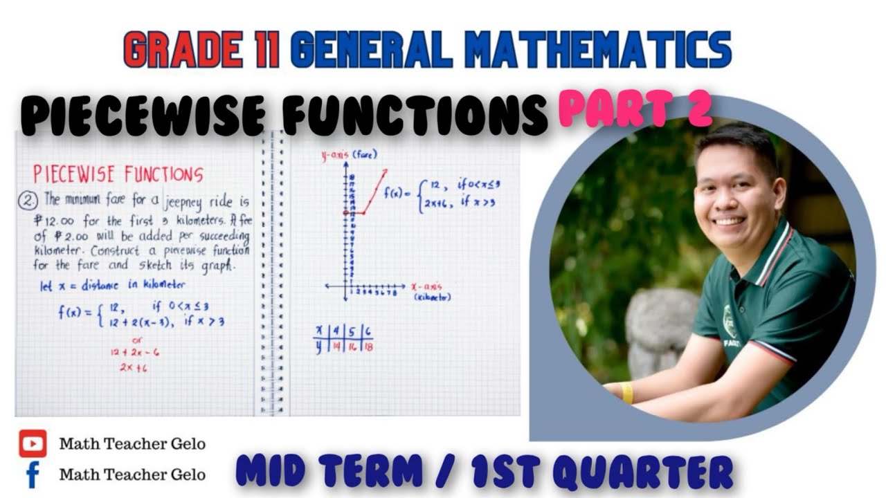 General Mathematics | PIECEWISE FUNCTIONS (Part 2) | Grade 11 - YouTube