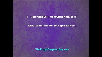 3-Merge, Borders LibreOffice Calc - Formatting the Fictitous Company