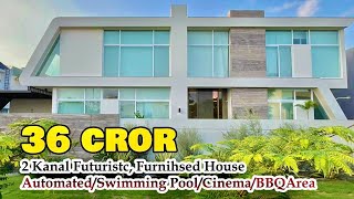 FUTURISTIC 2 Kanal Furnished Luxurious Automated House ❤️ in DHA Lahore