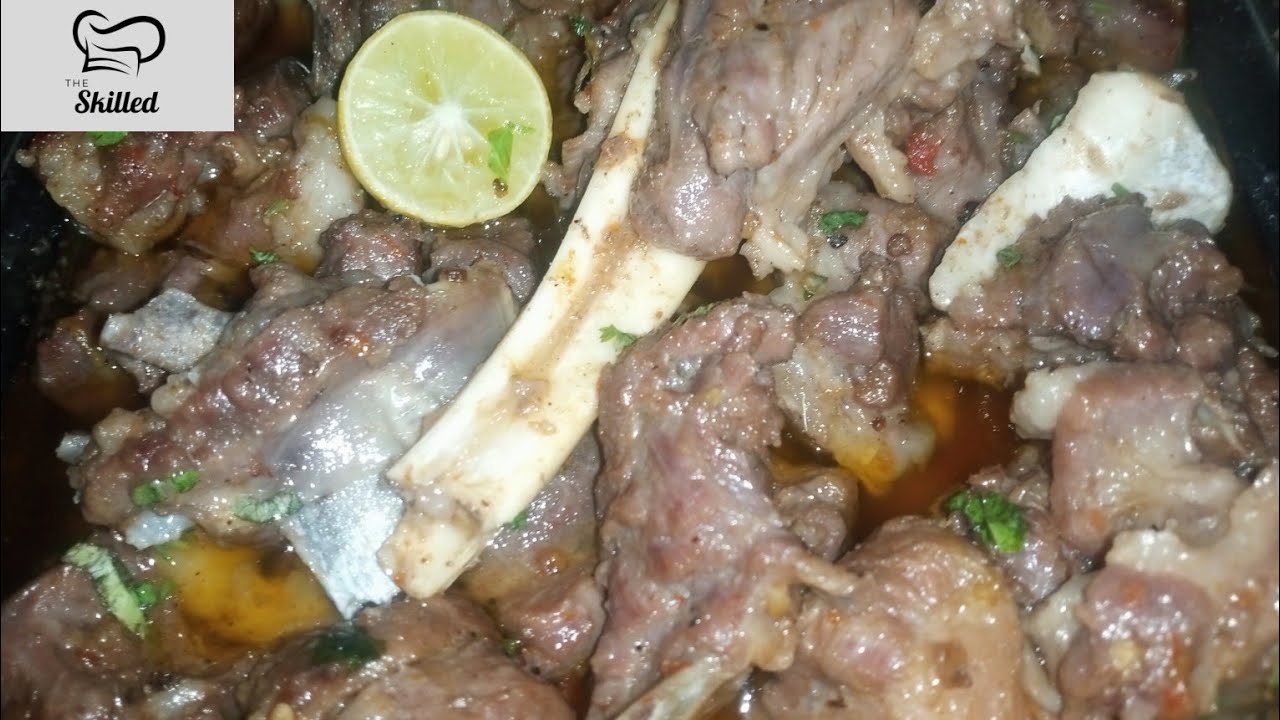 Namkeen Ghost Recipe | Peshawari Rosh Recipe By The Skilled - YouTube