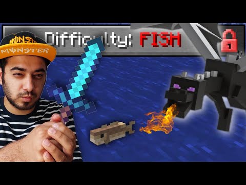 I Became a FISH and Killed the ENDER DRAGON (Minecraft Challenge)